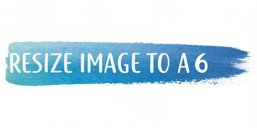 Resize Image To A6 Online - Convert Photos Free In Seconds